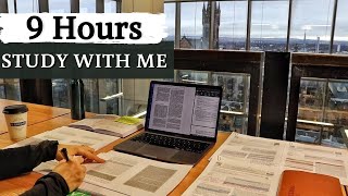 9 HOUR STUDY WITH ME at the LIBRARY | University of Glasgow,Background noise,10 min break, No Music by Merve 48,965 views 1 month ago 8 hours, 58 minutes