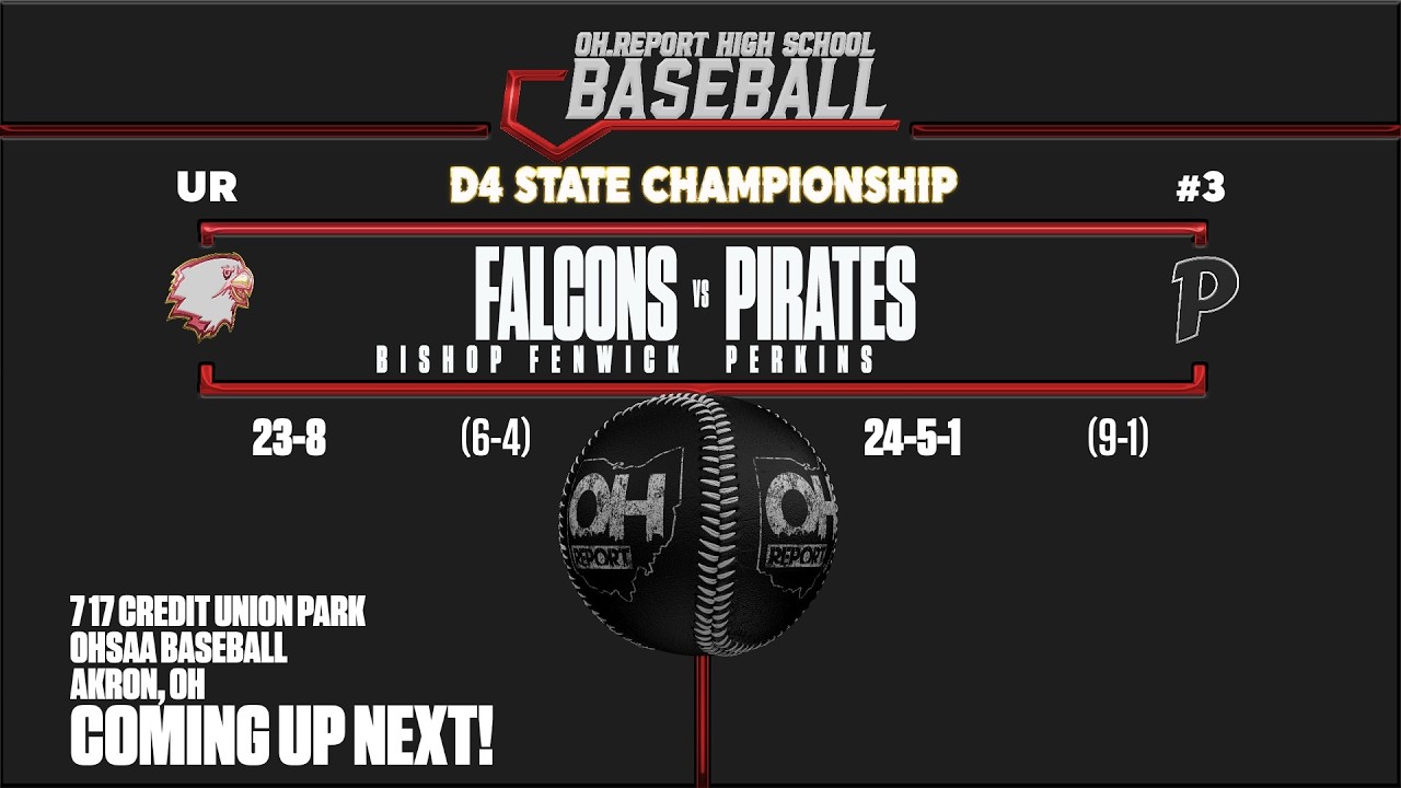 UR Fenwick Falcons (23-8) vs #3 Perkins Pirates (24-5-1) - D4 Baseball State Championship (Restream)