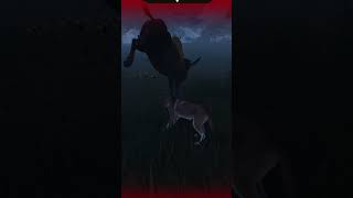 Hunting an Ancient Bison as a SOLO DIRE WOLF! ||#direwolf #ancientbison  #ecoslabrea