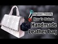 How to make a leather bag at home // DIY tutorial
