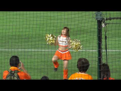 2017 06 18 読売ジャイアンツ ヴィーナス 勝利ダンス 闘魂こめて（Today's captain 栗本唯梨