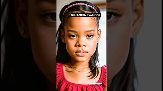 RIHANNA Evolution in 17 seconds #shorts #trending