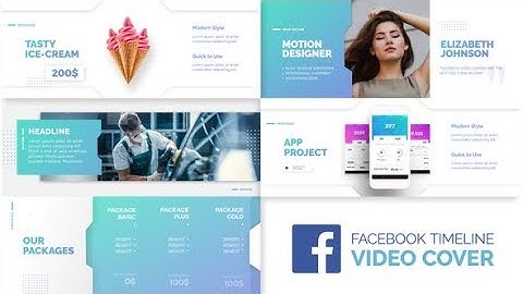 Facebook Timeline Video Cover Promo Presentation | After Effects Template | Product Promo