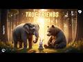 Kindness in the Forest | Rabbit, Elephant &amp; Bear Friendship 🐰🐘🐻