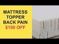 BEST Mattress Topper for Back Pain ($100 OFF + FREE Shipping)