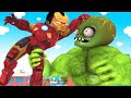 Iron Man Nick vs Giant Zombie save Tani and Friend Joker - Scary Teacher 3D Nick Love Tani
