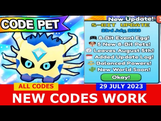 NEW* ALL WORKING CODES FOR PET SIMULATOR X IN JULY 2023! ROBLOX