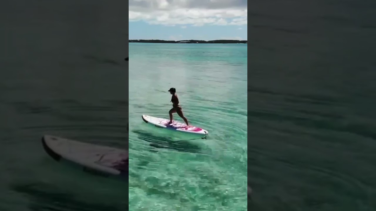 Paddle Boarding Yoga! #barefoottravels #supyoga #boatlife