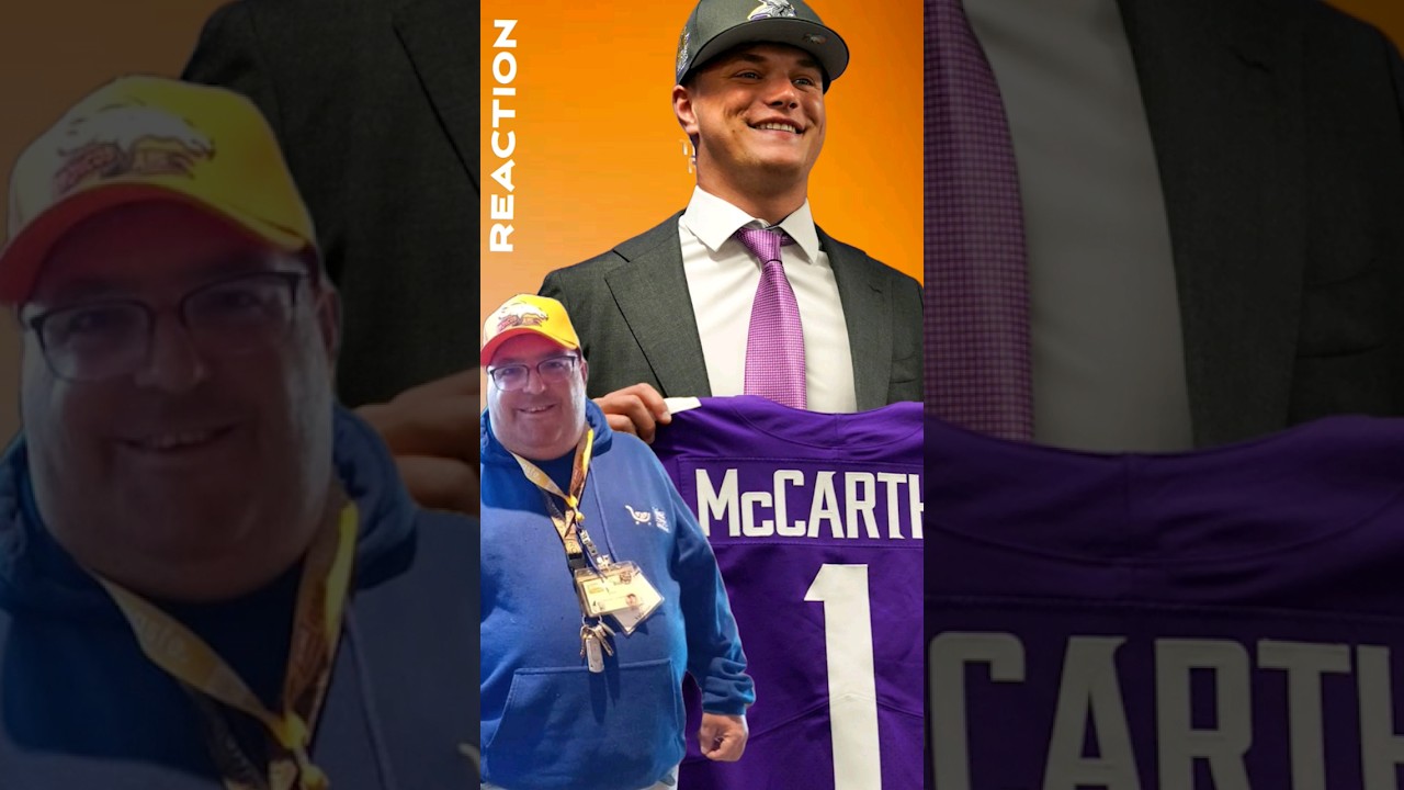 Denver Broncos fan reaction to Minnesota Vikings drafting QB J.J. McCarthy (Funny)