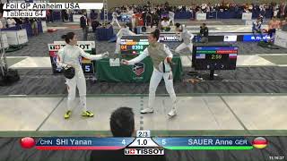 2018 121 T64 21 M F Individual Anaheim USA GP GREEN SAUER GER vs SHI CHN