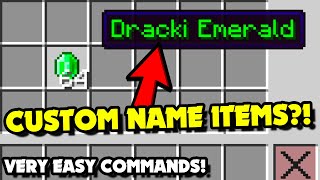 How to Give & Spawn CUSTOM NAME ITEMS in Minecraft 1.21.5+ Java?! Custom Name Item Commands [Easy]
