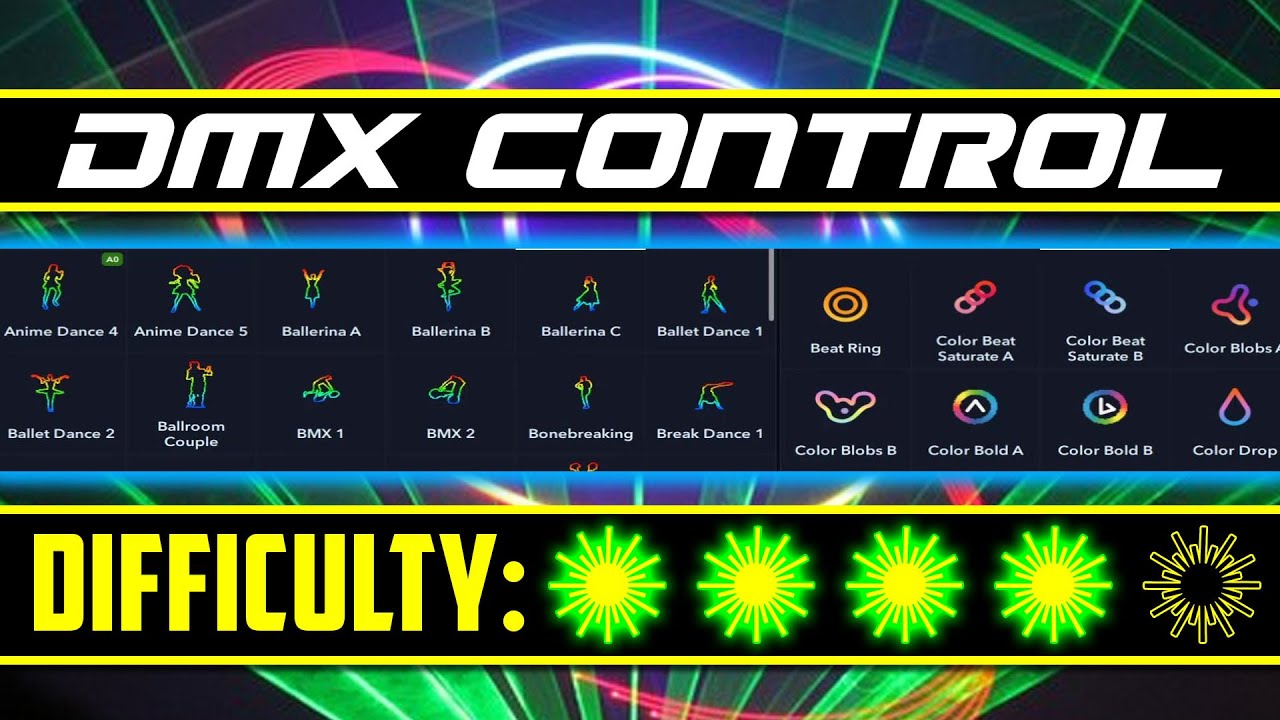 How to use DMX with LaserCube LaserOS - YouTube