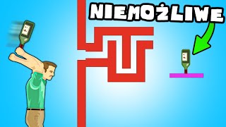 ❄️ NIEMOŻLIWY BOTTLE FLIP CHALLANGE!? | Happy Wheels | screenshot 5