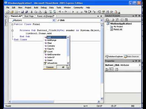 Visual Basic NET | Listbox Kullanımı - YouTube