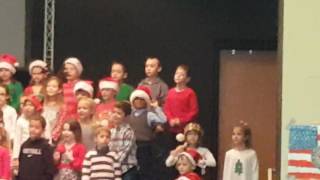 Kaleb 1st grad. Christmas songs Cooper elementary