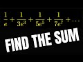 Can you find the sum of this infinite series?