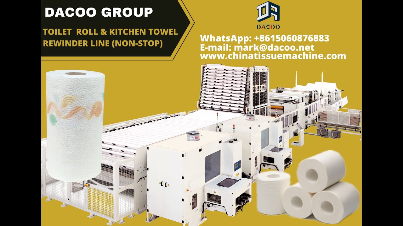 Nonstop High Speed Full Automatic Toilet Tissue Paper Roll Making