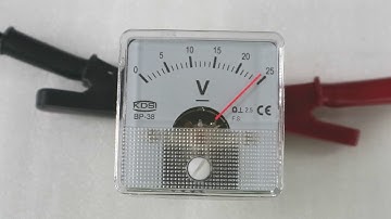 KDSI BP-38 DC25V analog dc voltmeter video