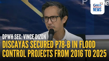 Discayas secured P78B in flood control projects - Vince Dizon | GMA Integrated News