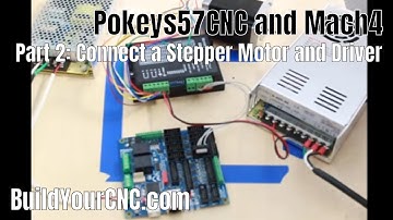 Pokeys57CNC and Mach4 Part 2: Connecting a Stepper Motor and Driver