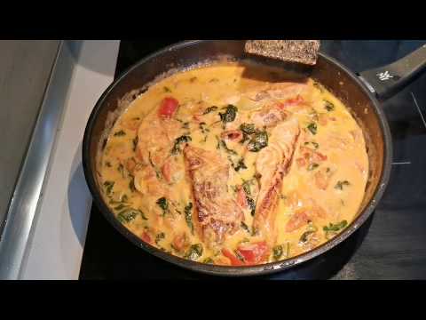 Video: Kräuter-Lachs Mit Chipotle-Sahne-Sauce