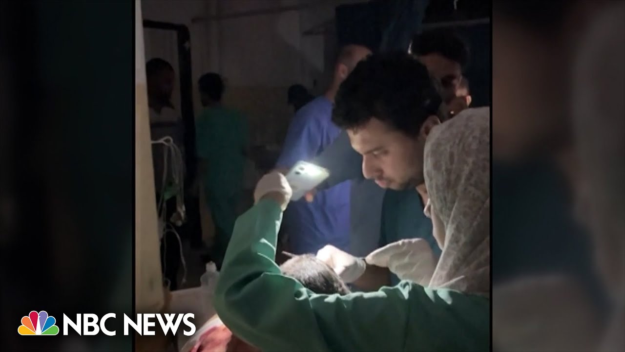 WATCH: Staff in Gaza hospital use cellphone torch to light medical procedure WATCH: Staff in Gaza hospital use cellphone torch to light medical procedure