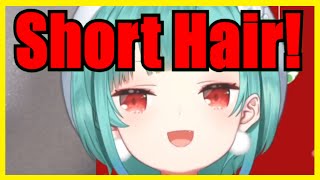 Rushia Reveals New Short Hairstyle【Hololive | Eng Sub】