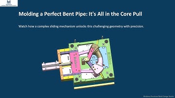 Bent Pipe Core Pull Mechanism – Injection Mold Design Animation