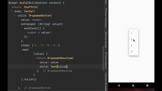 Create Dropdown Button in Flutter
