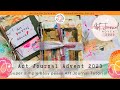 Art journal tutorial for art journal advent 2023