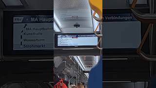 Tram Manheim | Ansage für 5 Wasserturm richtung Manheim hbf