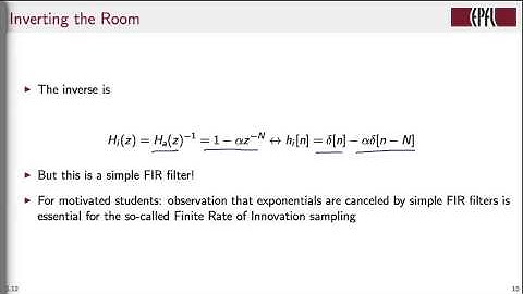 Dereverberation and echo cancelation | Digital Signal Processing