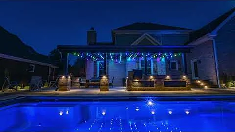 Fiberglass pool installation, paver patio and outdoor kitchen. Start to finish.