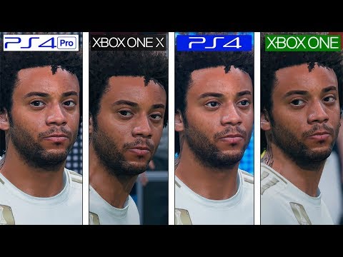 Fifa 20 | ONE X Vs PS4 Pro Vs ONE Vs PS4 | 4K Graphics U0026 FPS Comparison