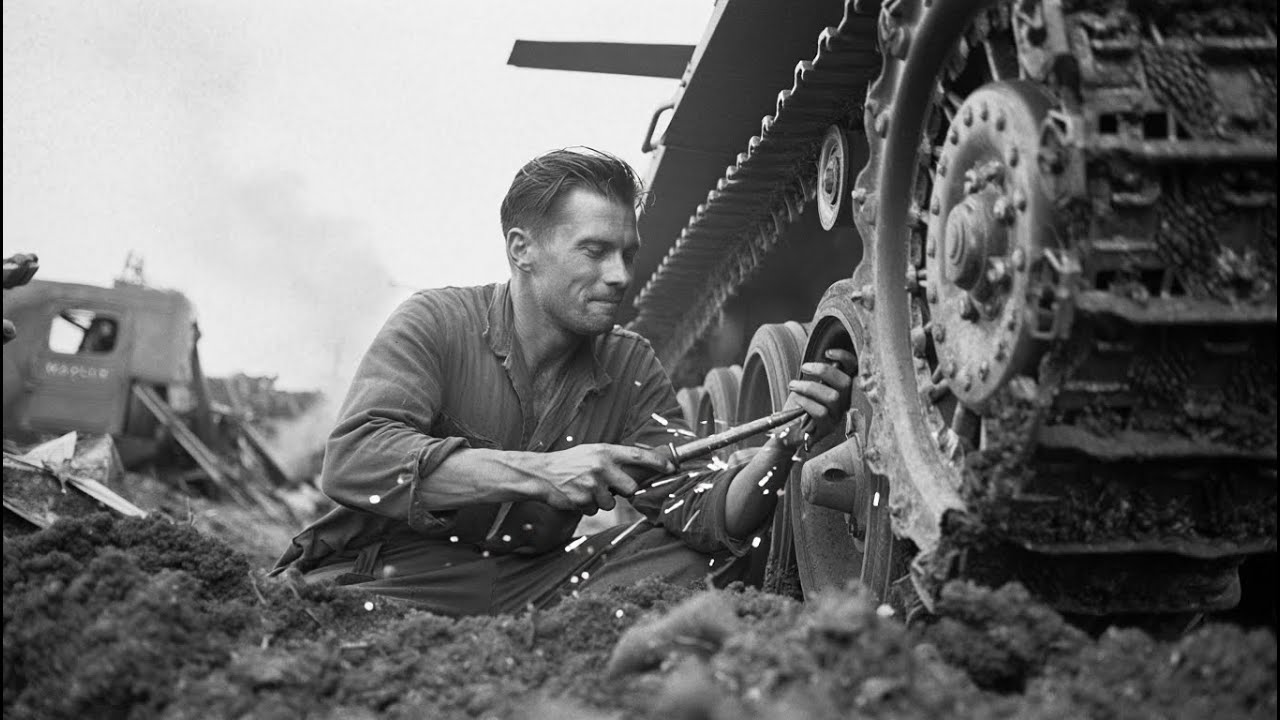 How a mechanic repaired 17 tanks under enemy fire using an improvised tool.