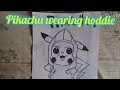 Cute pikachu wearing hoddie for beginners