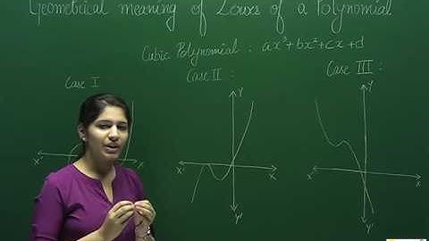 10M02 - Polynomials - Geometrical Meaning of Zeroes of a Cubic & n Degree Polynomial
