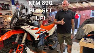 KTM 890 BDR set up!