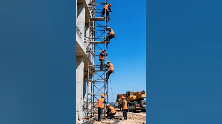 seconds before the scaffolding collapsed 🚧 #realestate #viralshorts