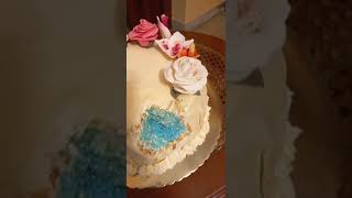 my cake design with flowers by me