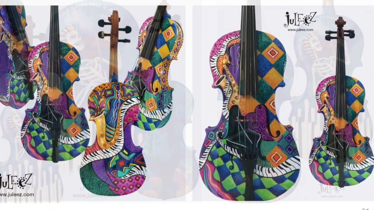 Hand Painted Violins By Juleez