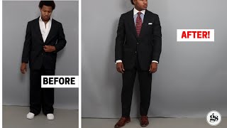 Tailored Suit Before And After An Ugly Suit To A Fantastic Suit