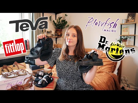 COMFY SANDAL REVIEW | DR MARTENS, TEVA, FITFLOP ETC | TESTING COMFORTABLE SANDALS 2020