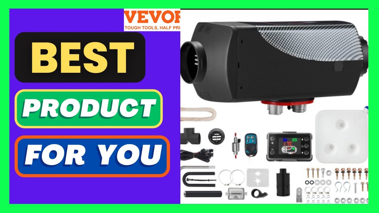 VEVOR 8KW Diesel Air Heater Muffler Diesel Heater 12V Remote Control Diesel Parking Heater with