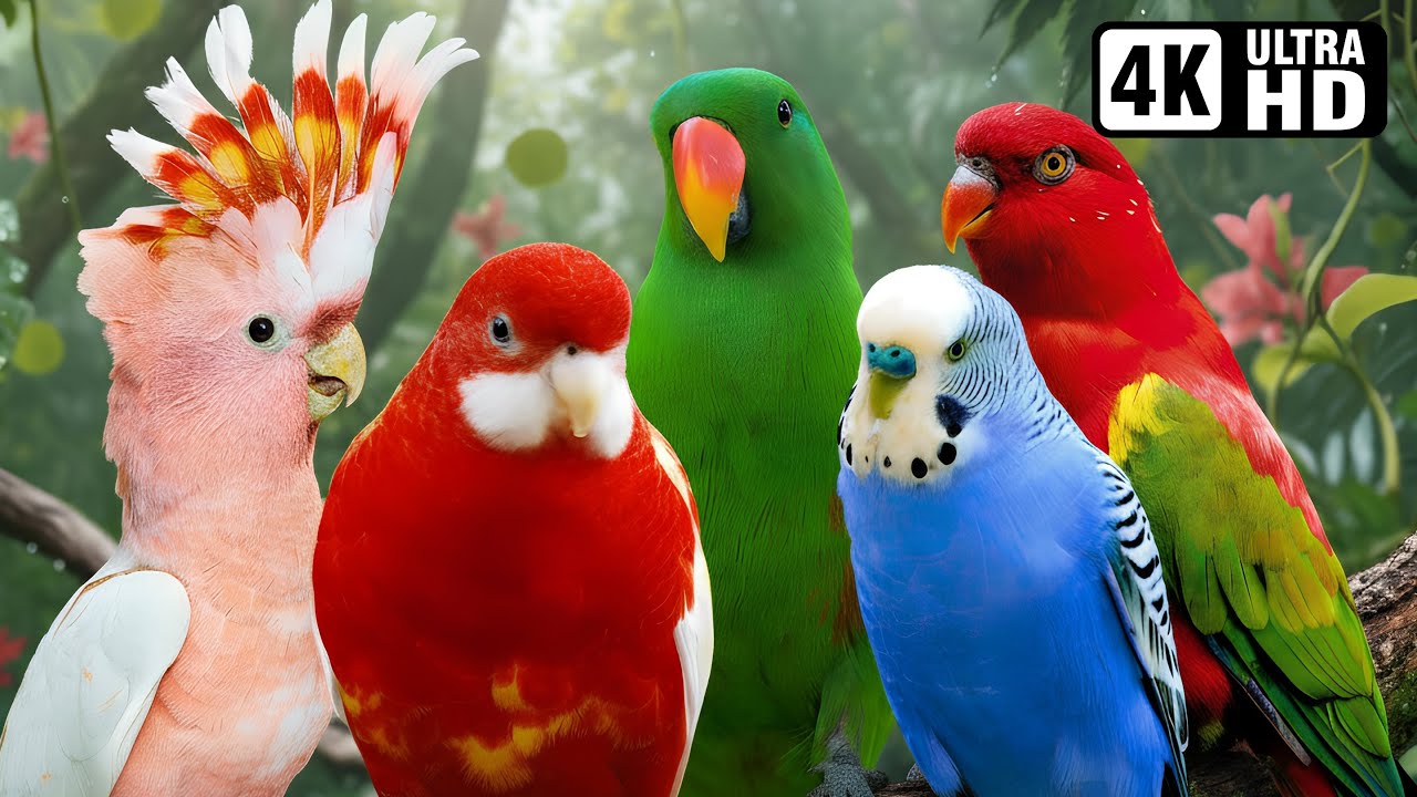 DISCOVER THE MOST BEAUTIFUL PARROTS OF AUSTRALIA | LEARN PARROT NAMES | RELAXING & HEALING SOUNDS🌿🦜