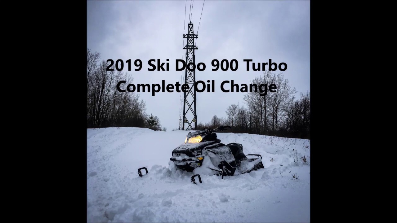 2019 Ski Doo 900 Ace Turbo Oil Change YouTube