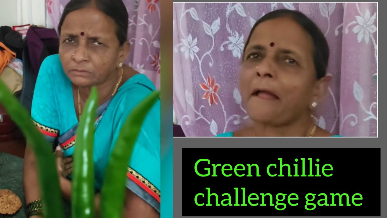 Green Chillie |  Challenge Game | Me and Grandmother | fun 🤣🤣 game | 