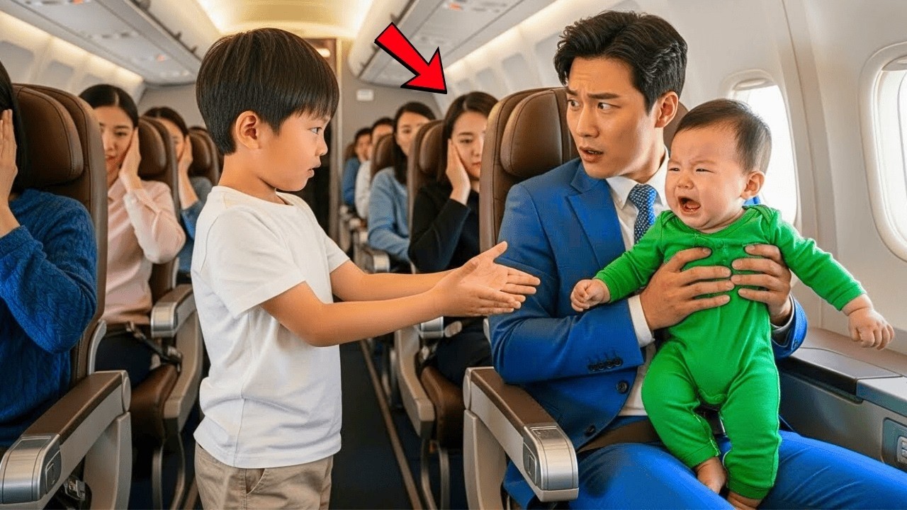 “저 울음 좀 그치게 할 수 없나요” 라고 승객들이 말했다  재벌의 아기는 계속 울었다