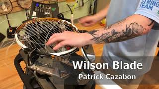 Time Lapse: How to String a Wilson Blade Tennis Racquet Wealth