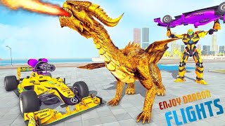 Dragon Robot Car Game - Robot Transforming Games (by Brave Jackals) screenshot 2